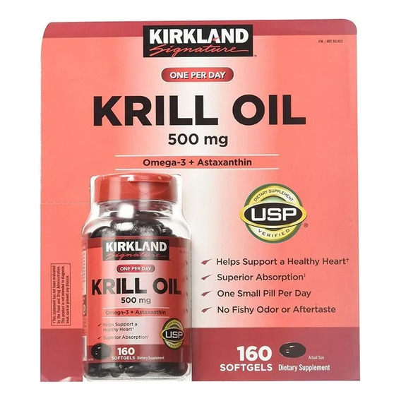 Krill Oil 500mg Omega 3 160 Cap