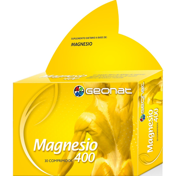 Geonat Magnesio 400 X 30 Comprimidos - P/ Calambres Sabor No