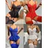 Conjunto Lencería Sexy 3 Piezas Encaje Body-ligas-medias Blanco M