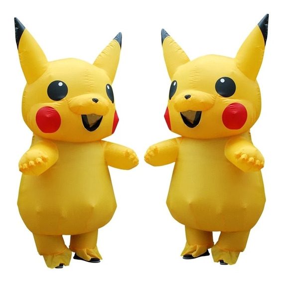 Botarga Pikachu Inflable Para Adulto, Incluye Bomba