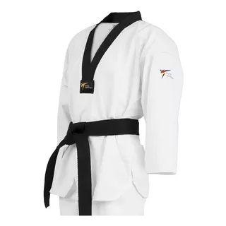 Dobok Asiana Tusah Uniforme Taekwondo Cuello Negro