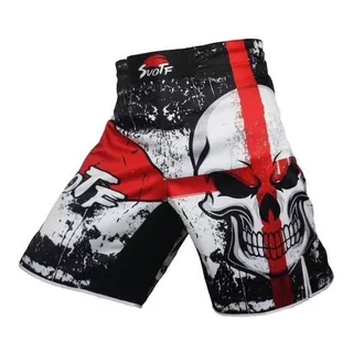 Pantaloneta Hombres Mma Boxeo Skull Kickboxing Muay Thai