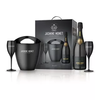 Champagne Jasmine Monet Black Extrabrut Kit Organic Vineyard