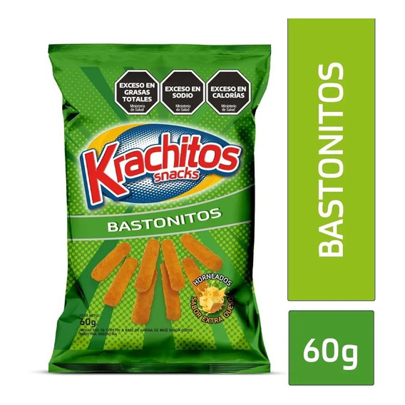 Oferta! Bastoncitos De Maiz Sabor Queso Krachitos 60g Snack