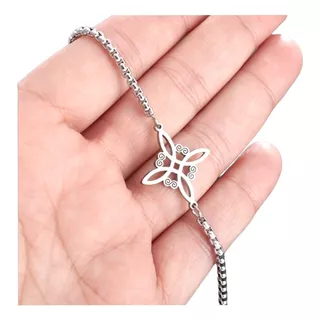 Pulsera Nudo De Brujas.  Acero Quirúrgico Calidad 316l 