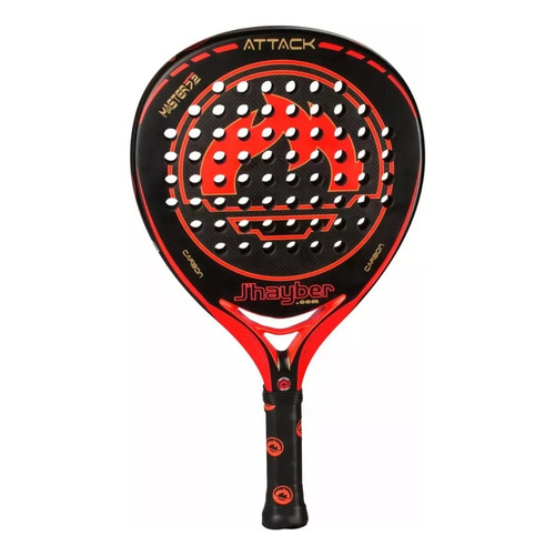 Paleta Padel Jhayber Attackcarbon Master+funda Color Negro