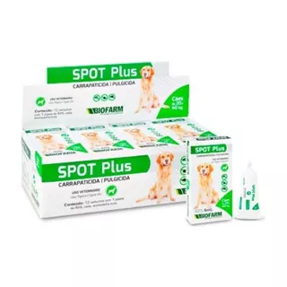 Spot Plus 6ml Cães 20kg A 40kg ( Kit Com 6 Pipetas)