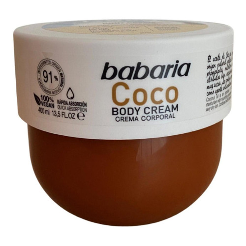  Crema Body Cream Coco - Unidad Tipo De Envase Pote