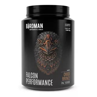 Suplemento En Polvo Birdman  Falcon Performance Proteínas Sabor Choco Bronze En Pote De 1.14kg
