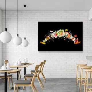 Cuadro Decorativo Canvas Restaurantes Sushi Explosion 120x80