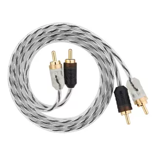 Cabo Y Rca Taramps 1 Metro 1m 100cm Banhado A Ouro Double Injetado 1 Metros Stereo Som Automotivo