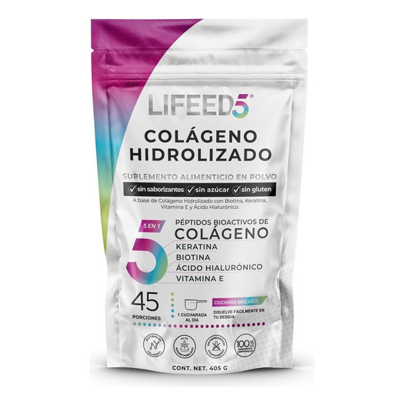 Suplemento en polvo Lifeed5  Lifeed Beauty Colágeno Hidrolizado colágeno hidrolizado en doypack de 405g 