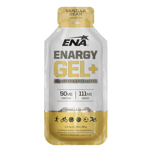 Enargy Gel+ Cafeína 12 Un Ena Sport - Repositor  Vainilla Bean