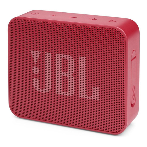 Parlante JBL Go Essential portátil waterproof con bluetooth color rojo