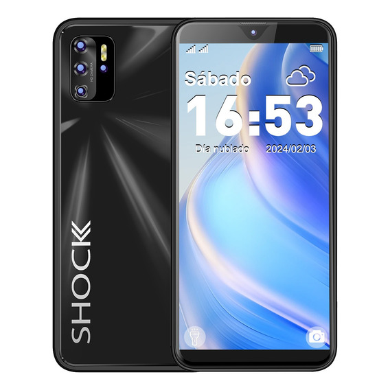 T51-shock 5.5 Teléfono Dual Sim 3g Ampliar 128 Gb  Alta Frecuencia De Actualización 120 Hz Con Reconocimiento Facial Celular Inteligente