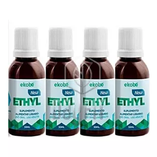 04 X Noethyl Ekobé  Anti Alcoolismo Parar De Beber 30ml 