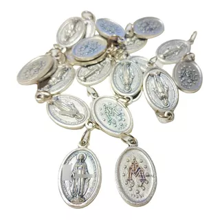 10 Medallas Dije Virgen Milagrosa 22mm (italy) Souvenirs