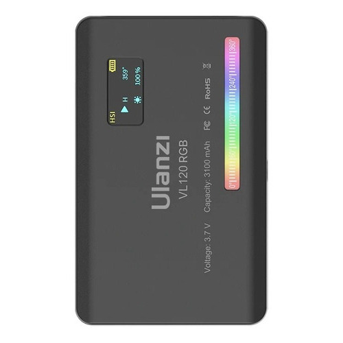 Foco Led Rgb Ulanzi Vl120 Para Cámara Y Celular, 359 Colores