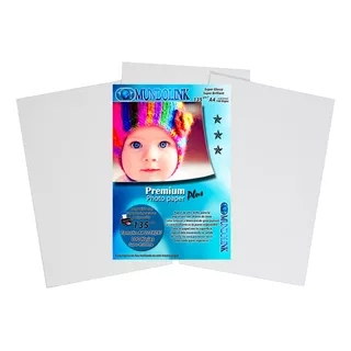 Papel Fotografico Brillante 300 Hojas 135 Gm Tamaño A4 Resma