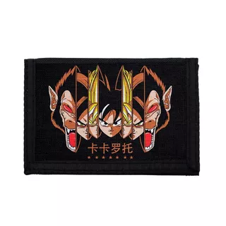 Billetera Nylon Goku Evo Saya Dragon Ball Cierre Velcro