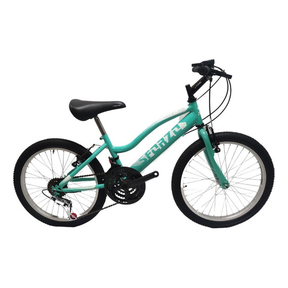 Bicicleta Niña Rin 20 Con Cambios Color Celeste