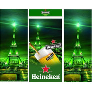 Adesivo Geladeira Envelopamento Cerveja Heineken Torre