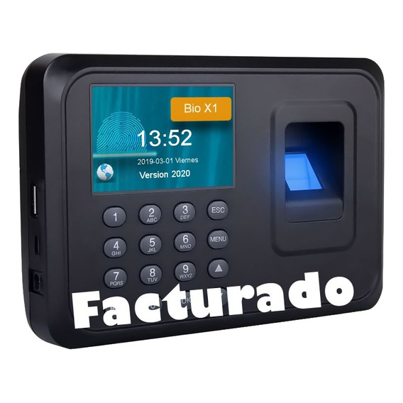 Reloj Checador Huella Dactilar Biometrico Excel O Con Softwa