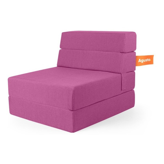 Sofa Cama Individual Agusto ® Sillon Plegable Color Rosa
