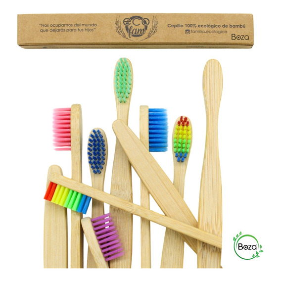 Cepillo De Dientes Bambu Biodegradable Ecologico Infantil 