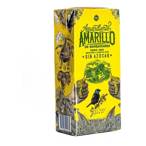 Aguardiente Amarillo Litro - mL a $81