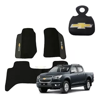 Kit Tapete S10 2012 2013 2014 2015 2016 Cab Dupla + Lixeira