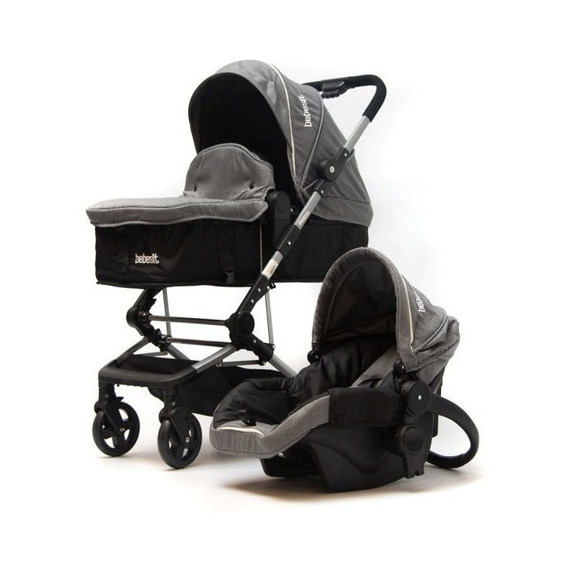 Coche Cuna Bebesit 1365ts-c Gris Oscuro 3 En 1 Travel System