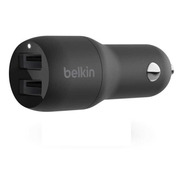Cargador Belkin Ccb001btbk De Auto 12v Boost 4.8a Doble Usb
