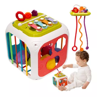 Cubo De Atividades Multifuncional Didático Buba 7 Em 1 Bebes