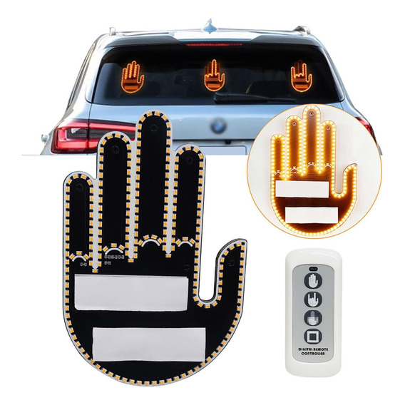 Señal De Mano Led Para Coche, Luz De Gesto De Mano