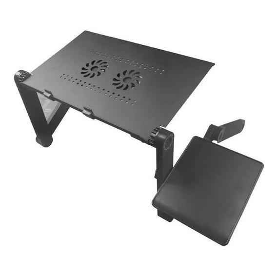 Mesa Cooler De Metal Para Laptop Posa Mouse + 2 Ventiladores