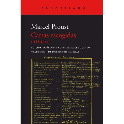 Libro Cartas Escogidas - Marcel Proust