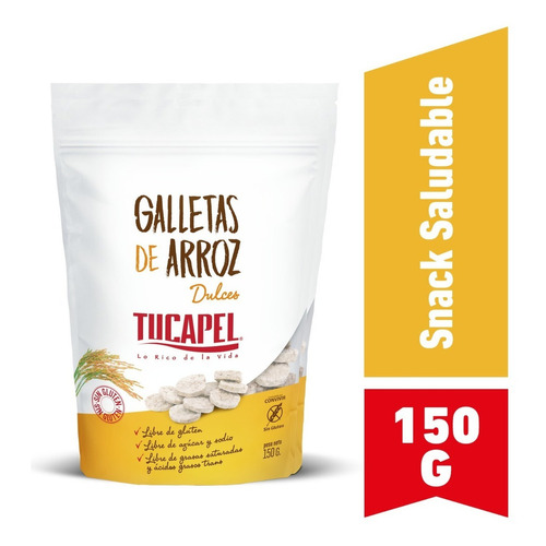 Galletas De Arroz Dulces Tucapel 150 Gr.