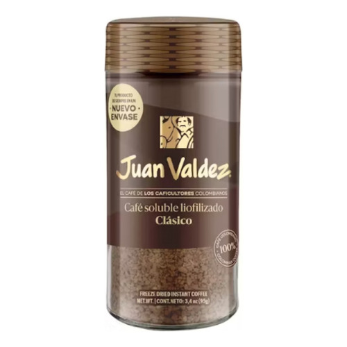 Café Juan Valdez Instantáneo De 95 Grs