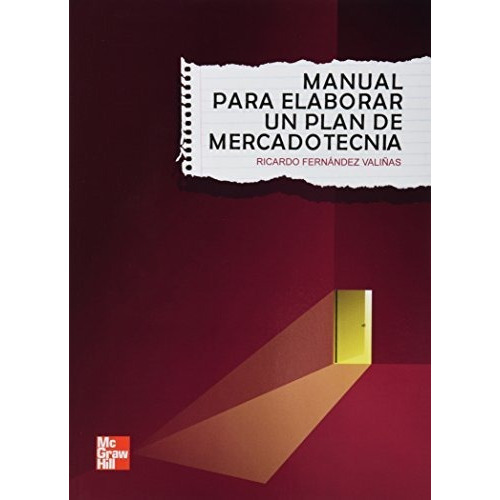 Manual Para Elaborar Un Plan De Mercadotecnia, De Fernandez Vali\as. Editorial Mcgraw-hill, Tapa Blanda En Español, 1