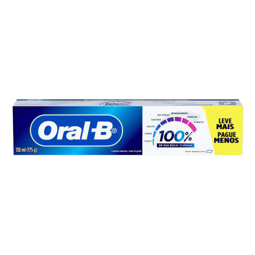 Pasta de dientes Oral-b 100% refrescante con menta 175 g