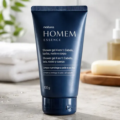 Shower Gel 4 Em 1 Natura Homem Essence 100g | MercadoLivre