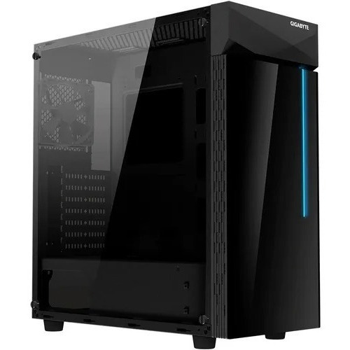 Case Gamer Gigabyte C200g Glass Mid Tower Atx (sin Fuente) Color Negro