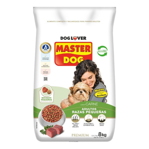 Master Dog Alimento Perro Adulto Razas Pequeñas 8 Kg