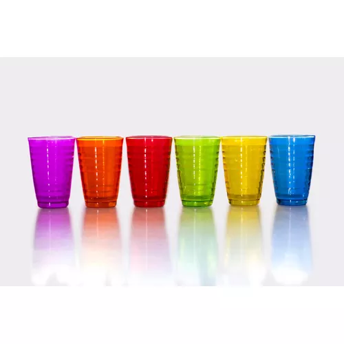 SET VASOS DE AGUA ORURO VIDRIO X6 320ML