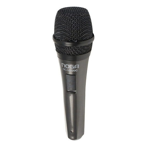 Microfono Para Parlante Karaoke Dinamico Cable 3 Metros Noga Color Negro