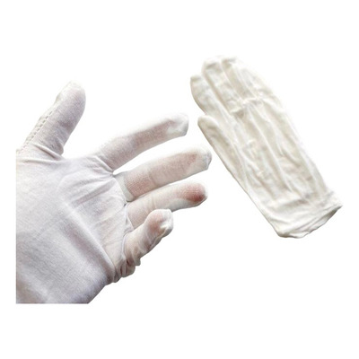 Par De Guantes Blancos De Algodon