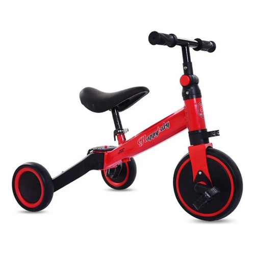 Bicicletas Triciclo De Equilibrio Plegable Para Niños 3 En1 Color Rojo