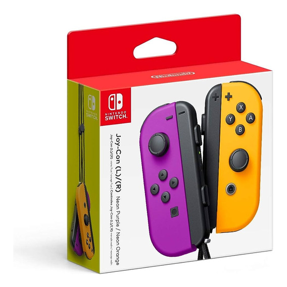 Controles Joy-con Para Nintendo Switch Morado Naranja Color Violeta