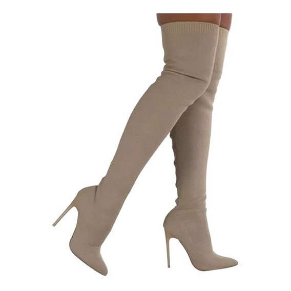 Botas Por Encima De La Rodilla Para Mujer Tacones Altos